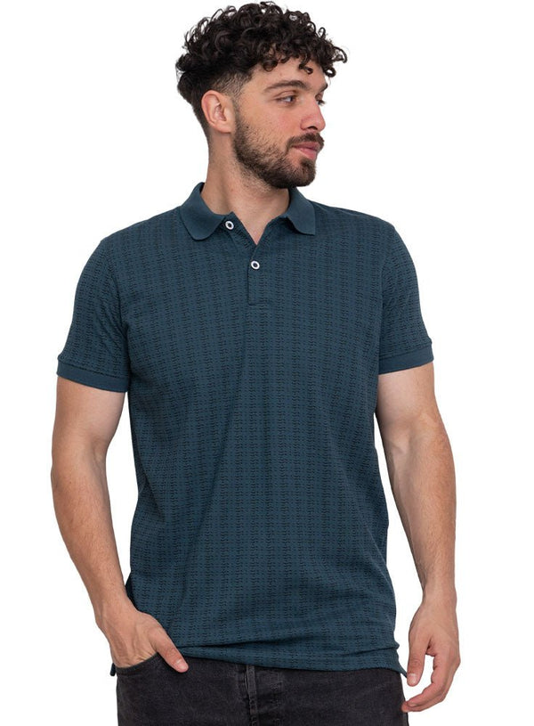 Dark Emerald Printed Polo Design 4 - Khotwh