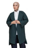 Dark Emerald RD - Over Size Feather Jacket - Khotwh