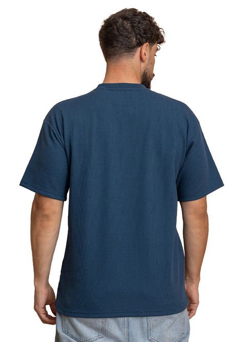 Dark Emerald Squares O.S Round T-Shirt - Khotwh