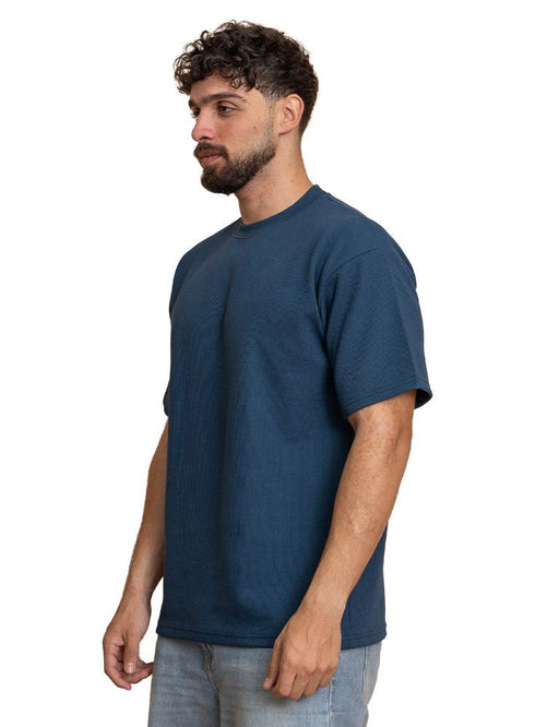 Dark Emerald Squares O.S Round T-Shirt - Khotwh