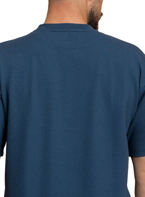 Dark Emerald Squares O.S Round T-Shirt - Khotwh