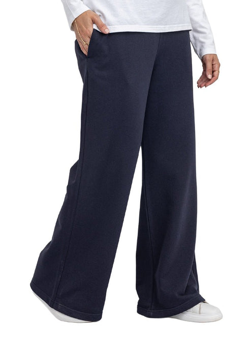 Dark Indigo Melton Wide Leg (W) - Khotwh