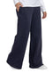 Dark Indigo Melton Wide Leg (W) - Khotwh