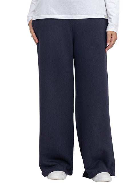 Dark Indigo Melton Wide Leg (W) - Khotwh