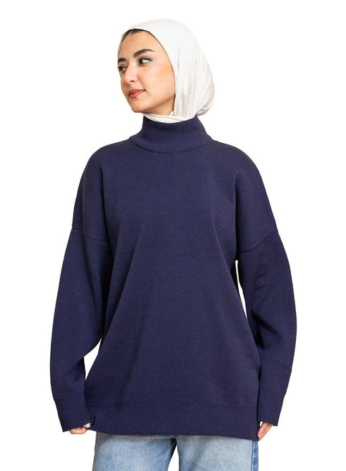 Dark Indigo Over Size Half Cole - Khotwh