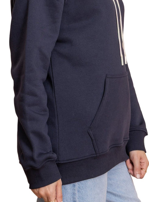 Dark Indigo Over Size Hoodie - Khotwh