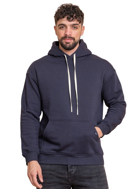 Dark Indigo Over Size Hoodie - Khotwh