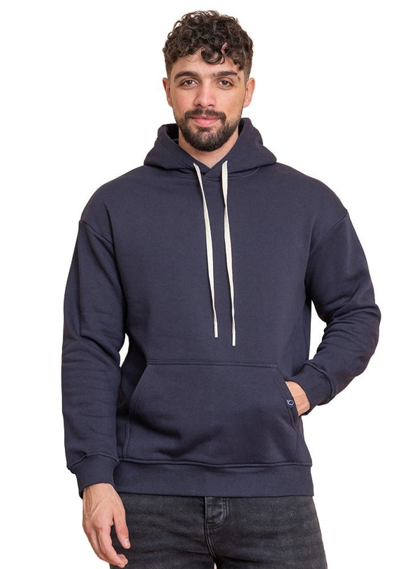 Dark Indigo Over Size Hoodie - Khotwh