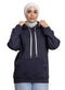 Dark Indigo Over Size Hoodie - Khotwh