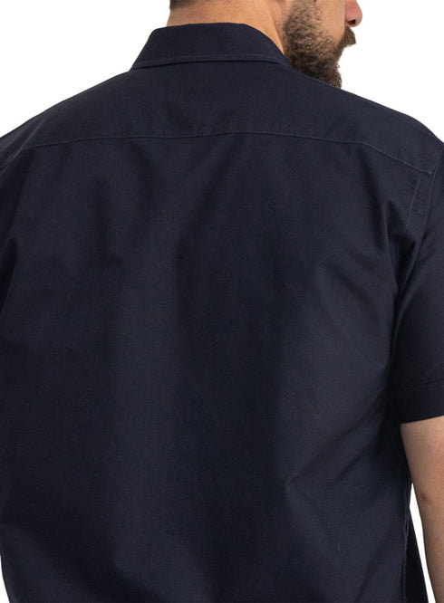 Dark Indigo Oxford Half Shirt - Khotwh