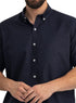 Dark Indigo Oxford Half Shirt - Khotwh