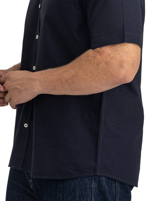 Dark Indigo Oxford Half Shirt - Khotwh
