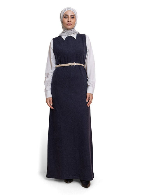 Dark Indigo W - Sleeveless Dress - Khotwh