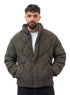 Dark Olive Puffer Jacket 3012 - Khotwh
