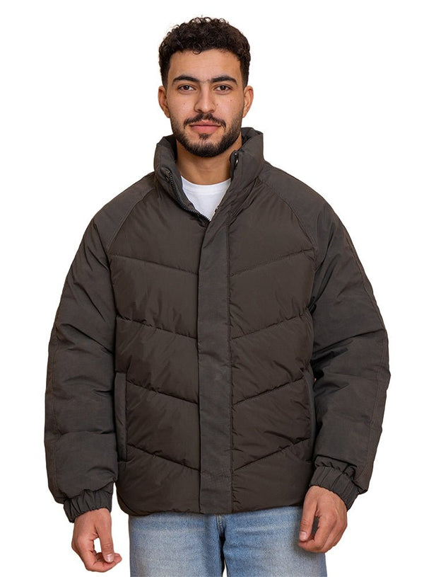 Dark Olive Puffer Jacket 6 - Khotwh