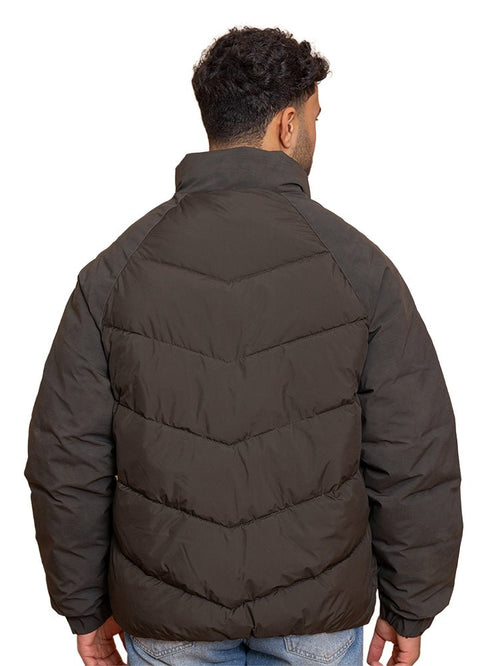 Dark Olive Puffer Jacket 6 - Khotwh