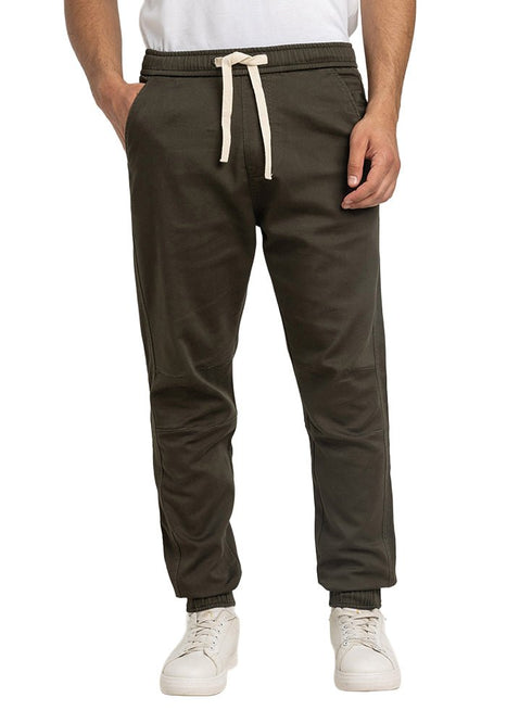Dark Olive Roma - Elastic Pant - Khotwh
