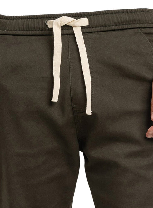 Dark Olive Roma - Elastic Pant - Khotwh