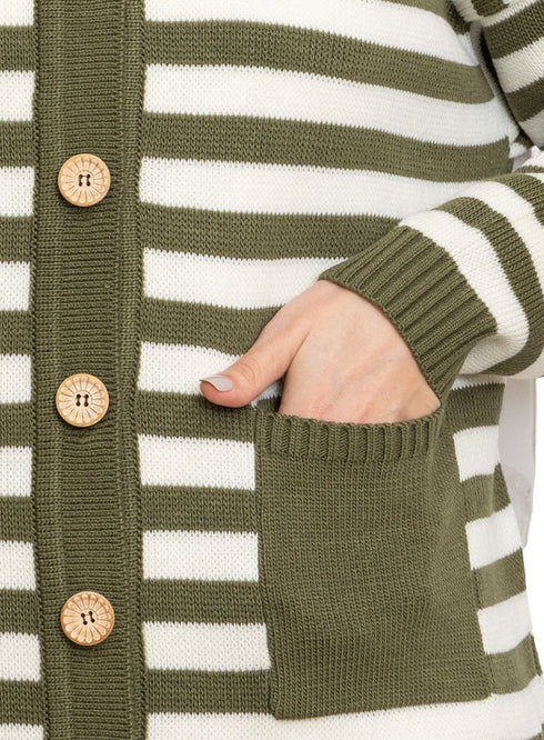 Dark Olive S - buttons Cardigan - Khotwh