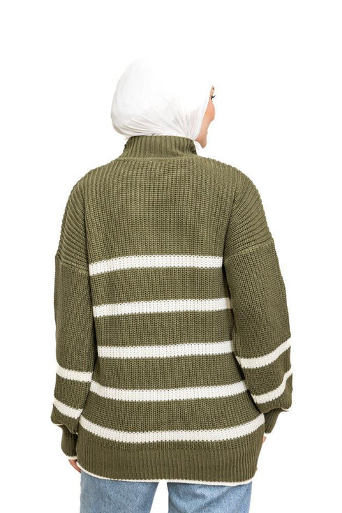Dark Olive S - W Pullover - Khotwh