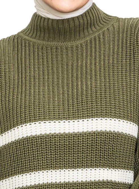 Dark Olive S - W Pullover - Khotwh