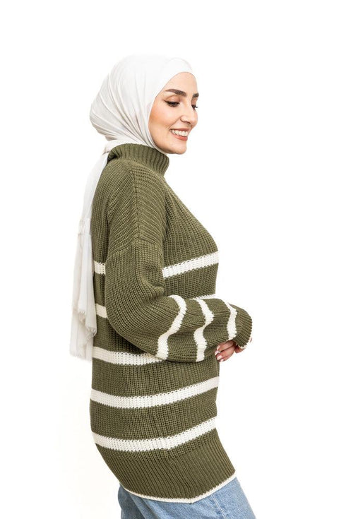 Dark Olive S - W Pullover - Khotwh