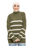 Dark Olive S - W Pullover - Khotwh