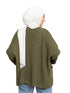 Dark Olive Upside Sleeve Cardigan - Khotwh