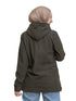 Dark Olive Velvet Hoodie Vent - Khotwh