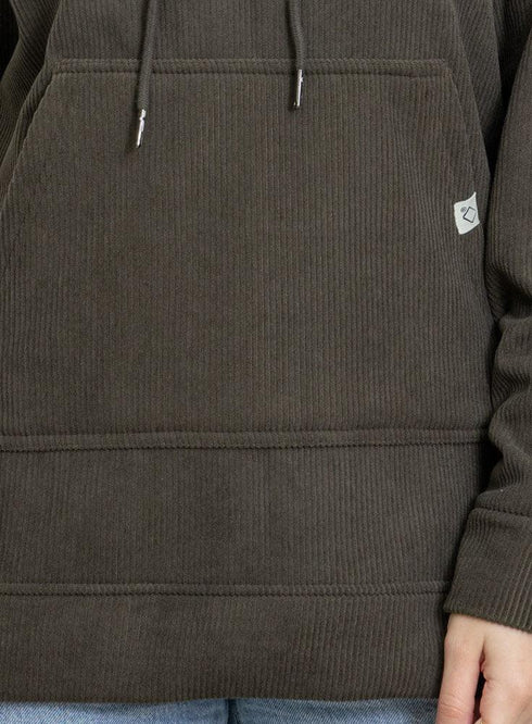 Dark Olive Velvet Hoodie Vent - Khotwh