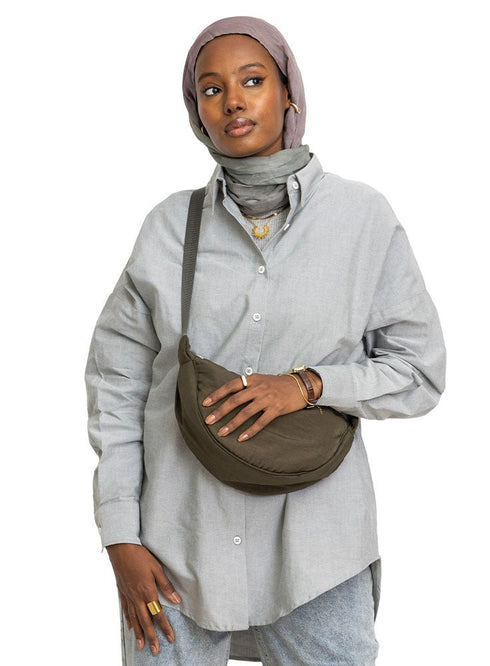 Dark Olive Waist Bag - Khotwh