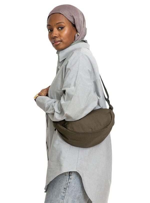 Dark Olive Waist Bag - Khotwh