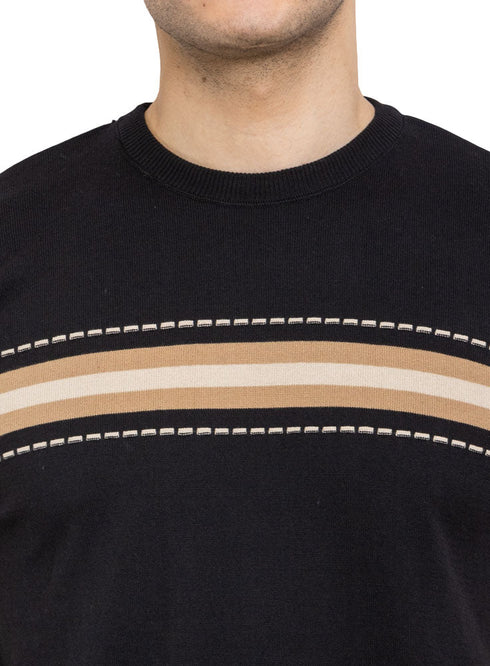 Dash - Black F - Round Knit Pullover - Khotwh