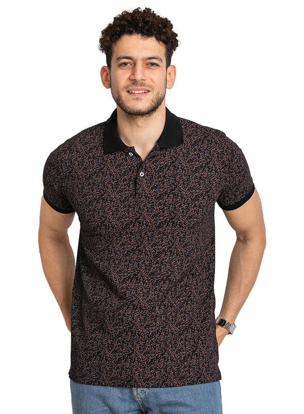 Dash - Black Printed Polo - Khotwh