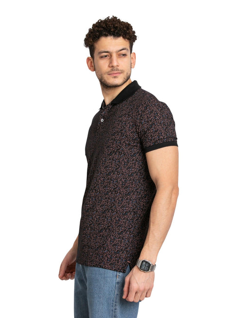Dash - Black Printed Polo - Khotwh