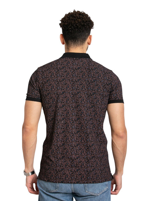 Dash - Black Printed Polo - Khotwh