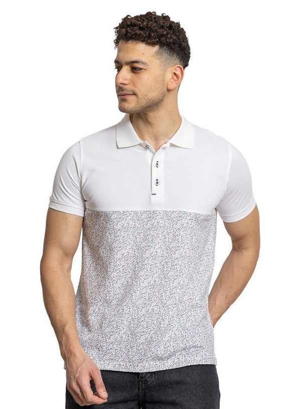 Dash - White C - block Polo Shirt - Khotwh