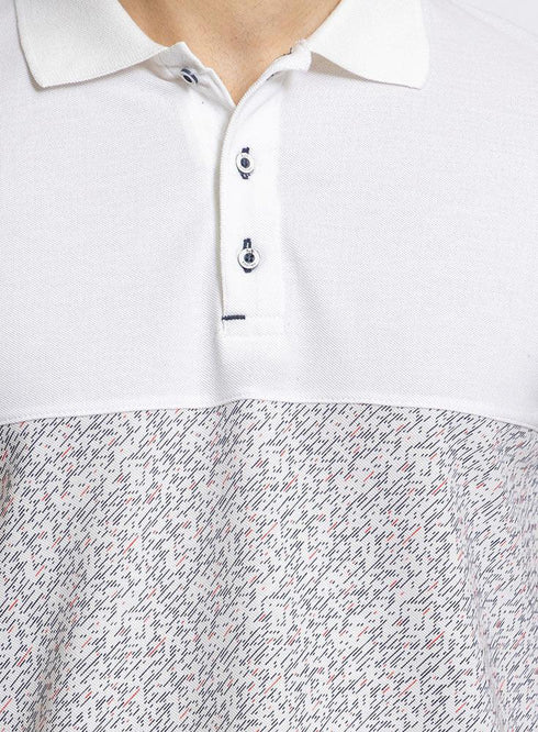 Dash - White C - block Polo Shirt - Khotwh