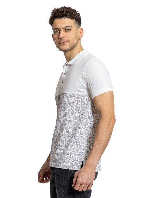 Dash - White C - block Polo Shirt - Khotwh