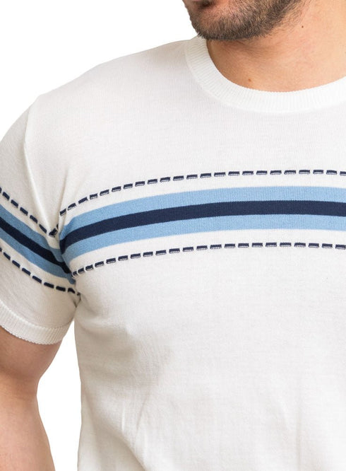 Dash - White F - Round Knit Pullover - Khotwh