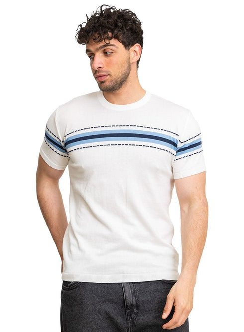 Dash - White F - Round Knit Pullover - Khotwh