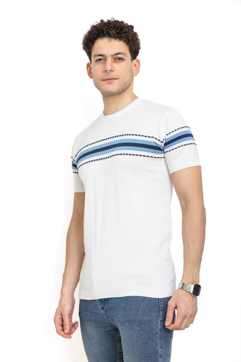 Dash - White F - Round Knit Pullover - Khotwh