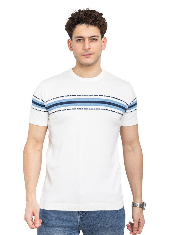 Dash - White F - Round Knit Pullover - Khotwh