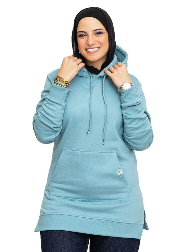 Deep Aqua Hoodie Vent - Khotwh