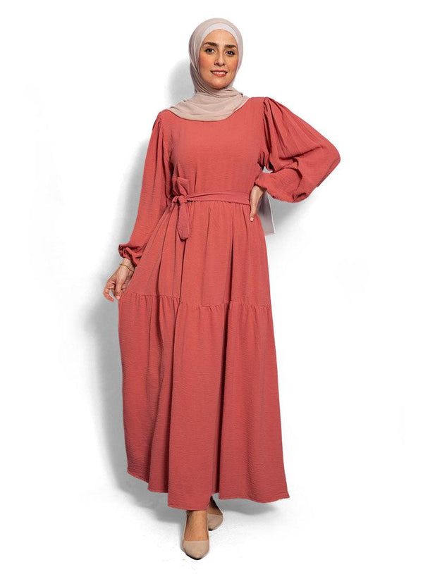 Desert Sand Basic Summer Dress - Khotwh