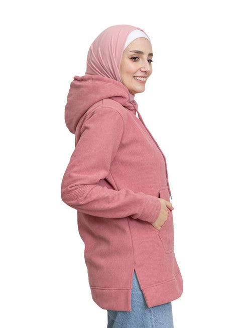 Desert Sand Velvet Hoodie Vent - Khotwh