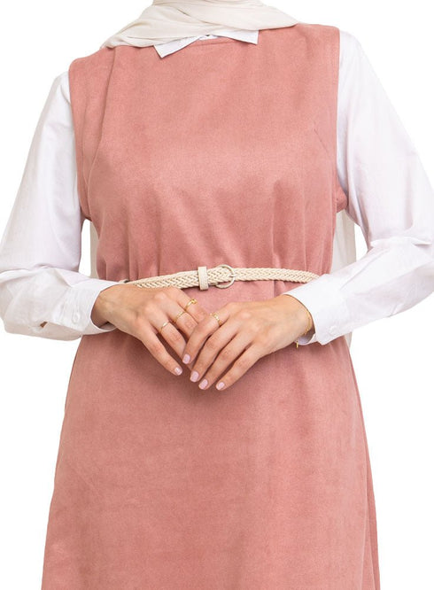 Desert Sand Winter Sleeveless Dress - Khotwh