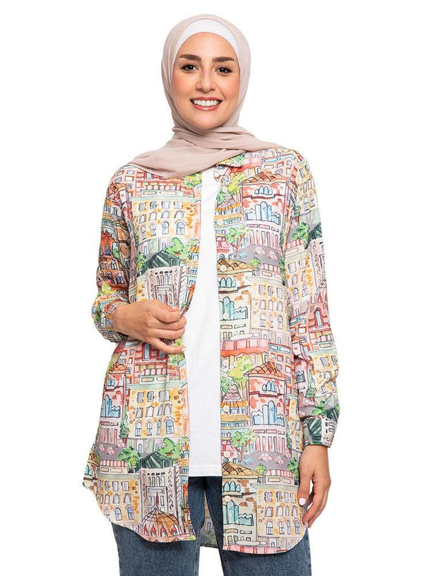 Design 03 L.Printed Blouse - Khotwh