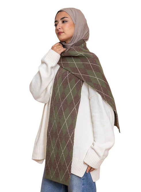 Design 1 Andy - Rhombus Scarf - Khotwh