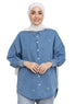 Design 1 - Cool ice E - Over Size Denim Shirt - Khotwh